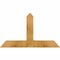 Ekena Millwork Portland Rough Sawn Timber Gable Bracket, Western Red Cedar, 36"W x 21"H x 4"D x 4"F, 14/12 Pitch GBW036X21X0404POR00RWR - alternate 1